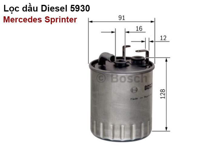 Lọc dầu Diesel Mercedes Sprinter 5930