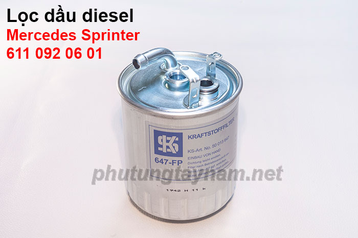 Lọc dầu diesel Mercedes Sprinter 6110920601